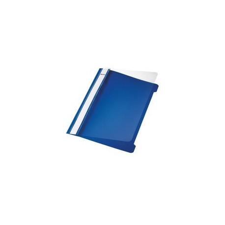Leitz chemise à lamelle standard, format a5, en pvc, bleu