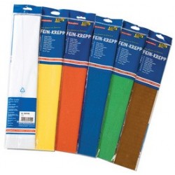 Folia papier crépon, 500 mm x 2,5 m, 32 g/m2, couleurs