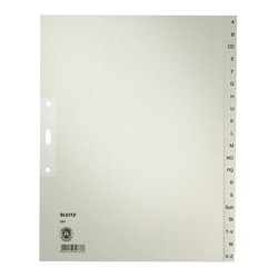 Leitz intercalaire en papier naturel, a-z, a4 extra-large,