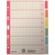 Leitz intercalaire en carton extra solide, en blanc, a5, 6