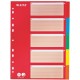 Leitz intercalaires en carton, blanc, a4, 5 positions,