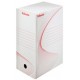 Esselte boîte d'archivage, a4, blanc, (l)100 mm, en carton (LOT DE 25)