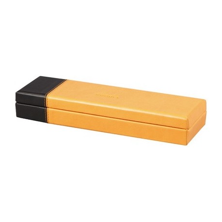 Rhodia plumier, en similicuir, noir