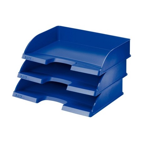 Leitz bac à courrier plus standard, format a4 paysage, gris (LOT DE 5)