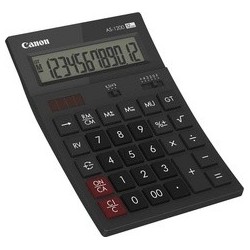 Canon calculatrice de bureau as-1200, alimentation solaire