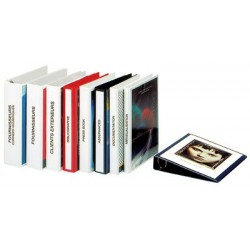 Esselte classeur à anneaux personnalisable essentials, a4,