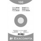 Exacompta fiches bristol, 125 x 200 mm, quadrillé, blanc