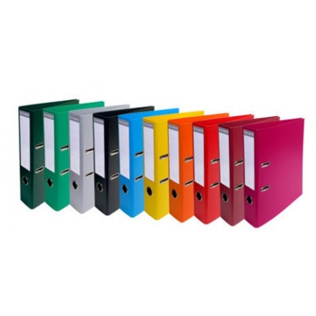 Exacompta classeur à levier pvc premium, a4, 50 mm, lilas (LOT DE 10)