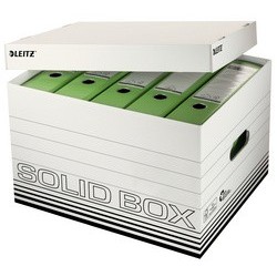 Leitz caisse à archives/ de tansport solid, blanc/noir (LOT DE 10)