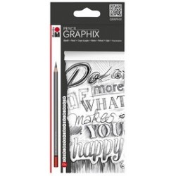 Marabu crayon de papier "graphix", étui de 12 en carton,