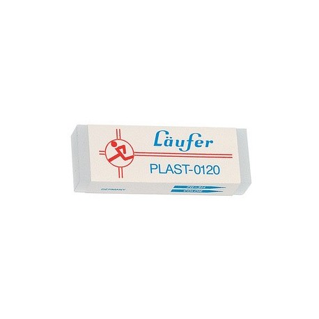 Läufer gomme en plastique plast, transparent