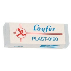 Läufer gomme plastique plast, transparente