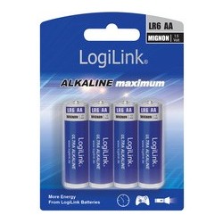 Logilink pile alcaline "ultra power", mignon (aa/lr6)