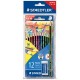 Staedtler crayons de couleur noris colour, étui en carton de