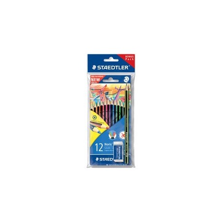 Staedtler crayons de couleur noris colour, étui en carton de
