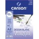 Canson bloc à dessin imagine, format a5, 200 g/m2