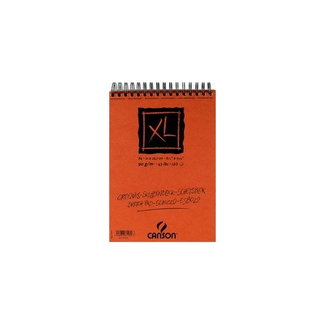 Canson bloc croquis spiralés petit côté "xl", a5, 90 g/m2