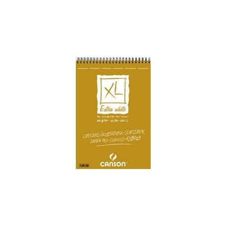 Canson bloc croquis "xl extra white", format a3