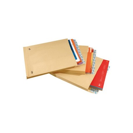Gpv pochettes à soufflets, 280 x 410 mm, kraft armé