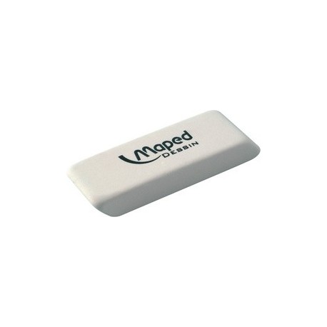 Maped gomme en caoutchouc dessin, moyen, blanc