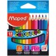 Maped crayons de couleur color'peps mini, étui en carton de
