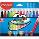 Maped feutre color'peps maxi, étui carton de 12,