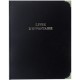Elve classeur "livre d'inventaire", 4 anneaux, en pvc noir