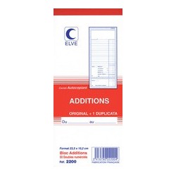Elve manifold autopiant "additions", 50 feuillets dupli