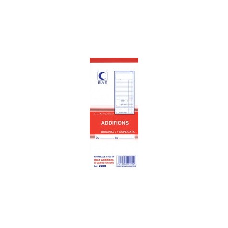 Elve manifold autopiant "additions", 50 feuillets dupli