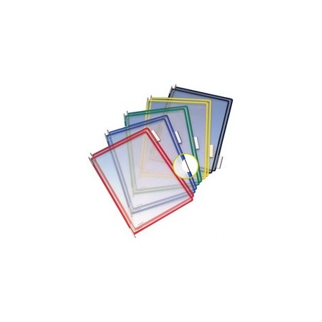 Tarifold tdisplay plaque pochette pivotante, a4, rouge