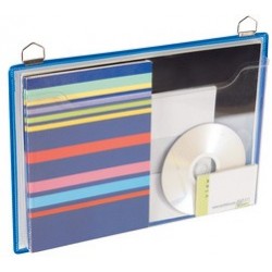 Tarifold tview porte-brochures a4, transversal, bleu