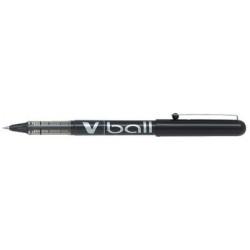 Pilot stylo roller vball vb 5, pointe métal, noir