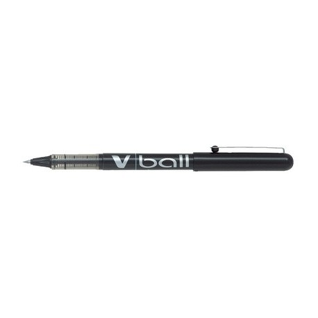 Pilot stylo roller vball vb 5, pointe métal, noir