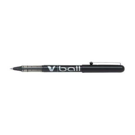 Pilot stylo roller v ball vb7, pointe métal, noir
