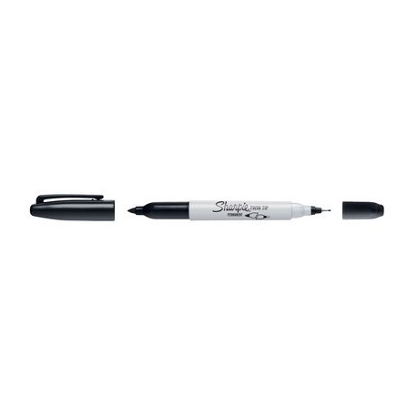 Sharpie marqueur permanent "twin tip", noir