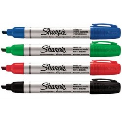 Sharpie marqueur permanent metal small, pointe ogive, noir