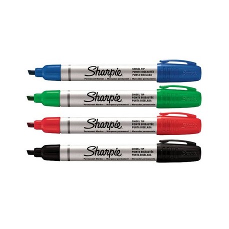 Sharpie marqueur permanent metal small, pointe ogive, noir