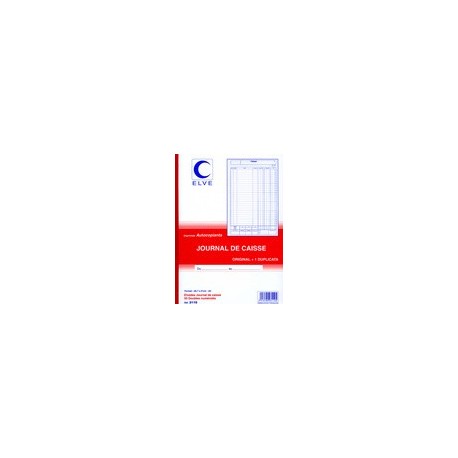 Elve journal de caisse, 297 x 210 mm, dupli