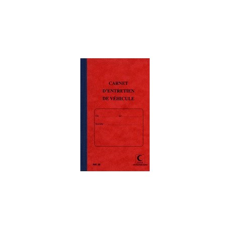 Elve carnet d'entretien de véhicule, 36 pages