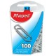 Maped trombones, en acier, 25 mm, contenu: 100 pièces