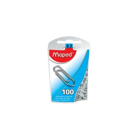 Maped trombones, en acier, 25 mm, contenu: 100 pièces