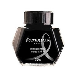 Waterman flacon d'encre, noir, contenu: 50 ml en verre