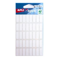 Agipa étiquettes-multifonctions, 19 x 38 mm, blanches