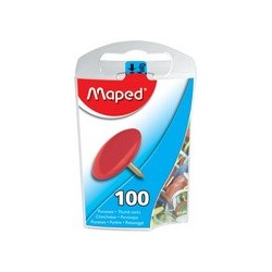 Maped punaises, laiton, contenu: 100 pièces