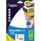 Agipa étiquettes multi-usage, 48,5 x 38 mm, blanches