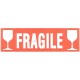 Agipa étiquette de signalisation "fragile", écriture blanche