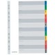 Elba intercalaires mensuel, en carton mylar, en couleur,