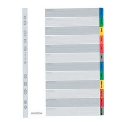 Elba intercalaires mensuel, en carton mylar, en couleur,