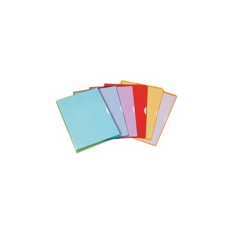 Elba pochettes coin fard'liss, format a4, pvc 0,18 mm,