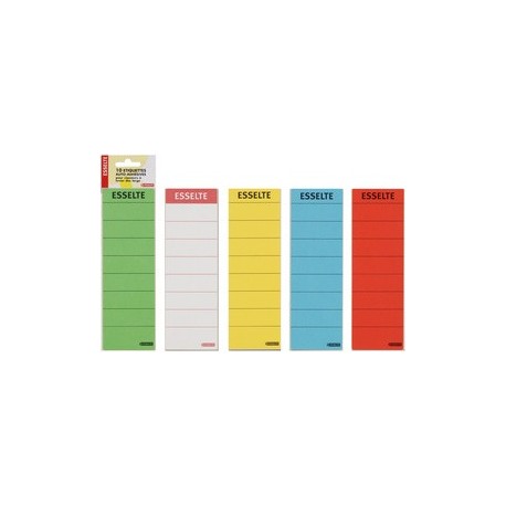 Esselte étiquettes classeurs, 60 x 190 mm, blanches, larges,